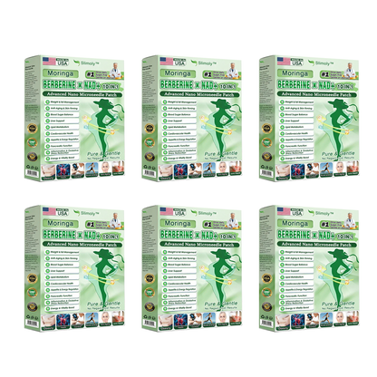 🔥Made in USA | Slimoly™ Moringa & Berberine 10-IN-1 Advanced Nano Microneedle Patch